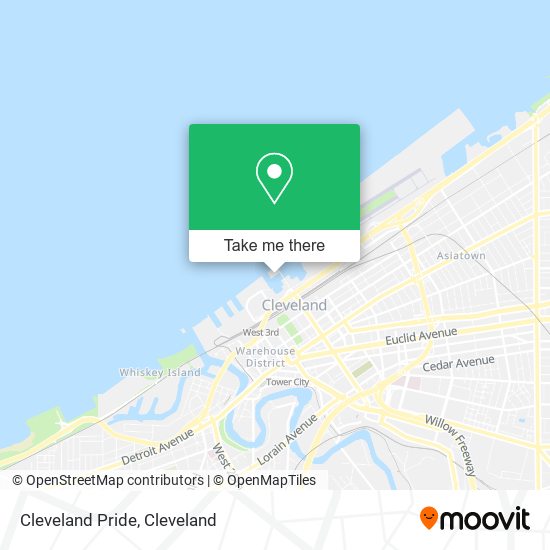 Mapa de Cleveland Pride