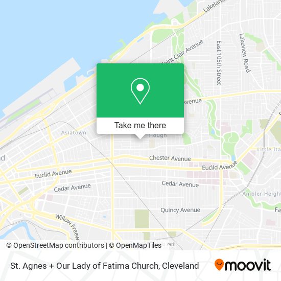 St. Agnes + Our Lady of Fatima Church map