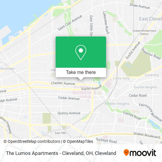 The Lumos Apartments - Cleveland, OH map