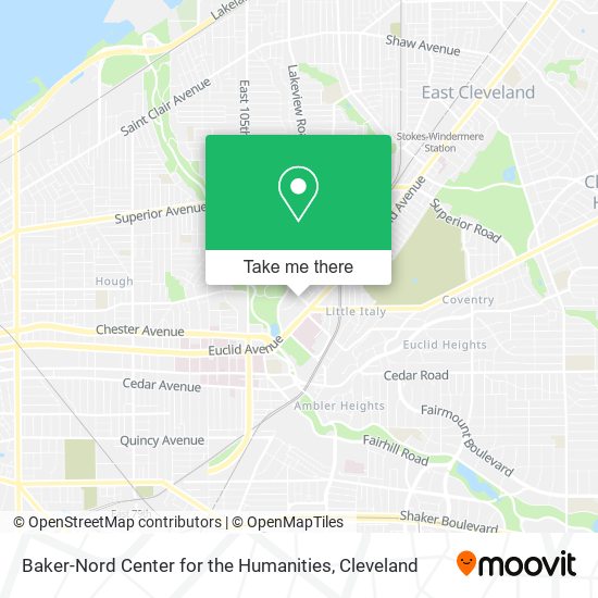 Mapa de Baker-Nord Center for the Humanities
