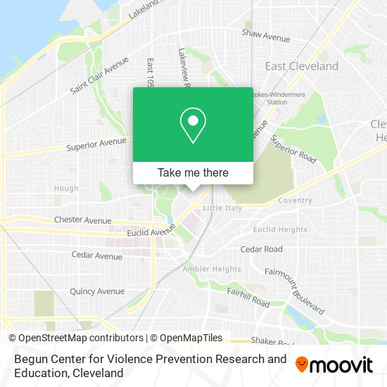 Begun Center for Violence Prevention Research and Education map