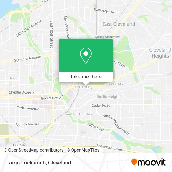 Fargo Locksmith map