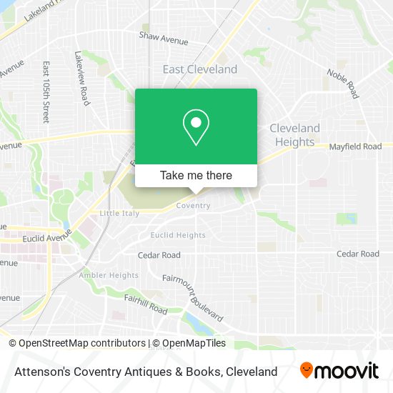 Attenson's Coventry Antiques & Books map