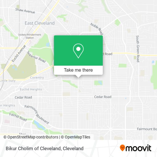 Mapa de Bikur Cholim of Cleveland