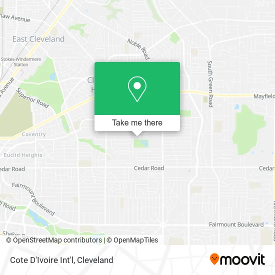 Cote D'Ivoire Int'l map