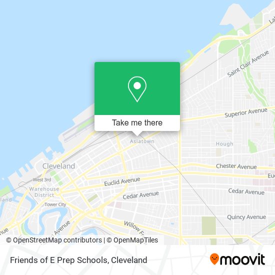 Friends of E Prep Schools map