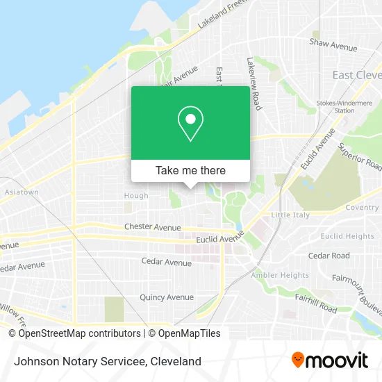 Johnson Notary Servicee map