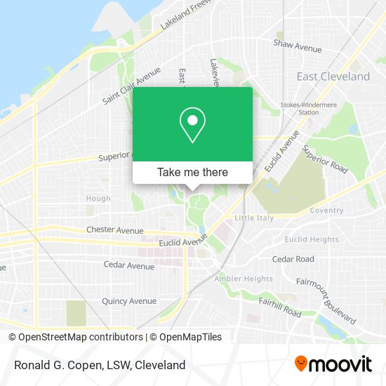 Ronald G. Copen, LSW map