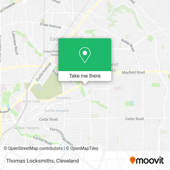 Thomas Locksmiths map
