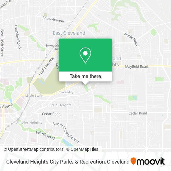 Cleveland Heights City Parks & Recreation map