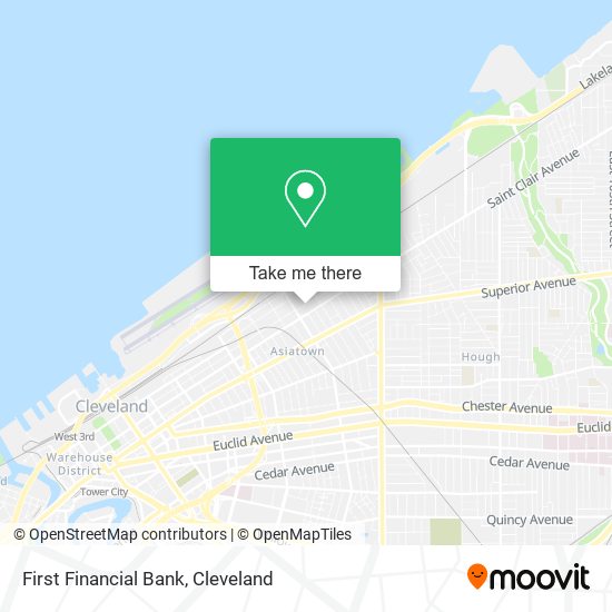 Mapa de First Financial Bank