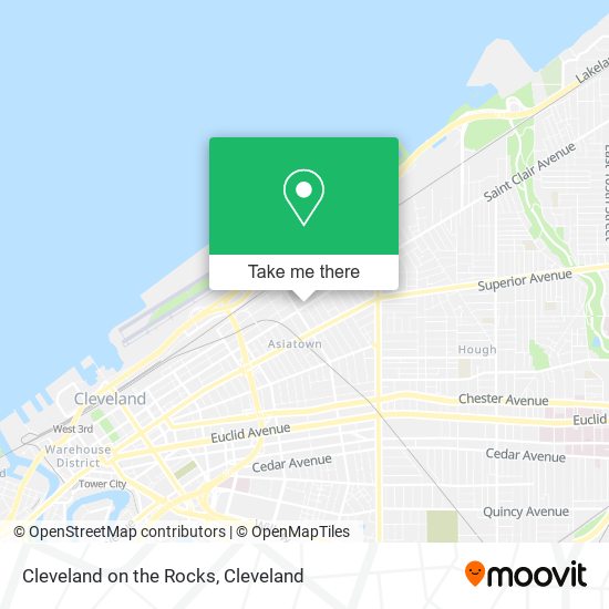 Mapa de Cleveland on the Rocks