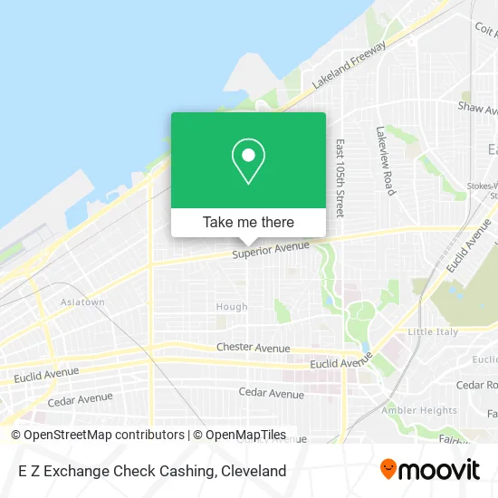 E Z Exchange Check Cashing map