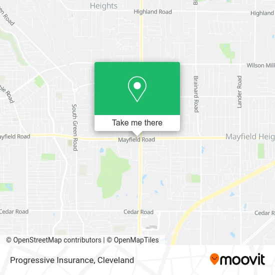 Progressive Insurance map