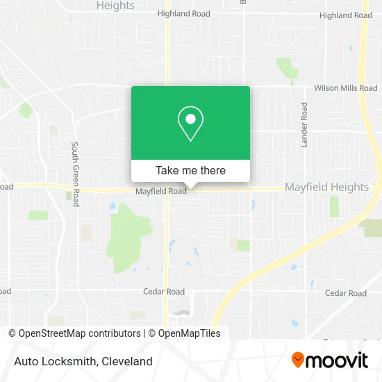 Auto Locksmith map