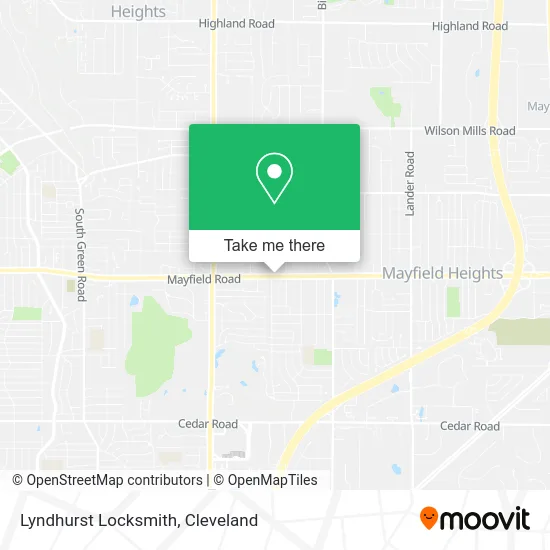 Lyndhurst Locksmith map