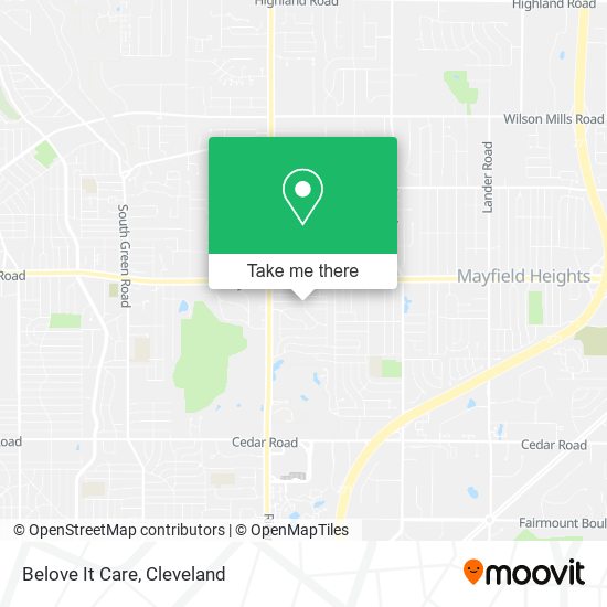 Belove It Care map