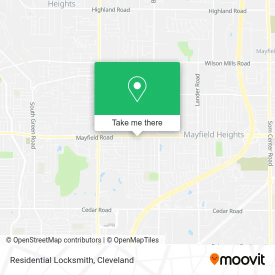 Residential Locksmith map