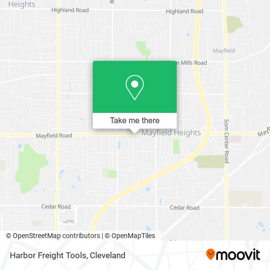 Harbor Freight Tools map
