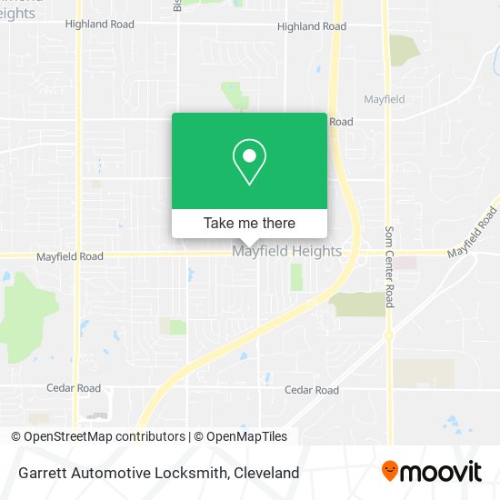 Garrett Automotive Locksmith map