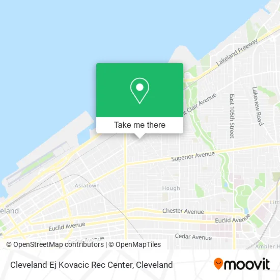 Cleveland Ej Kovacic Rec Center map