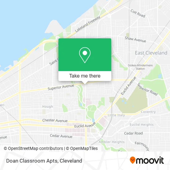Doan Classroom Apts map