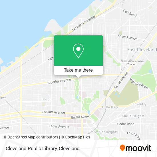 Cleveland Public Library map