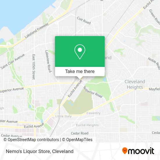 Nemo's Liquor Store map