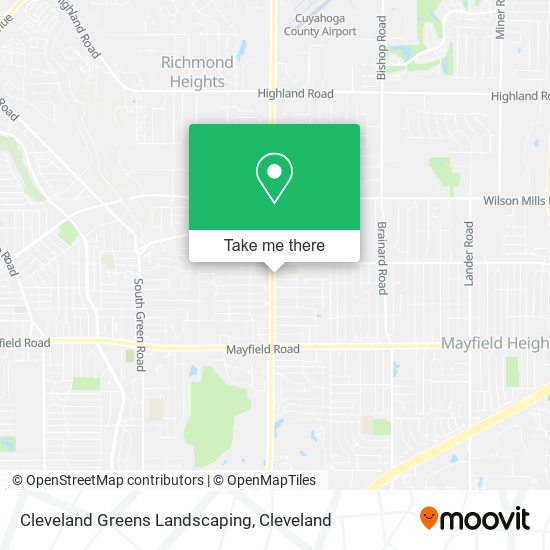 Mapa de Cleveland Greens Landscaping