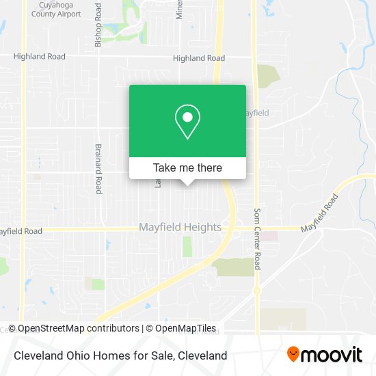 Cleveland Ohio Homes for Sale map