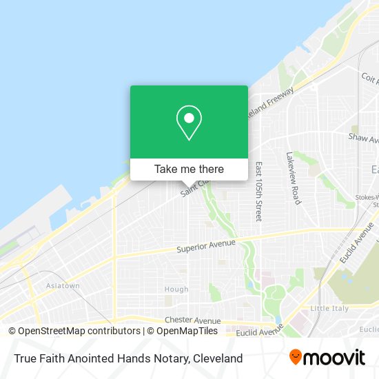 True Faith Anointed Hands Notary map