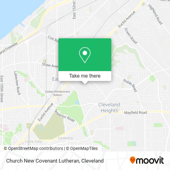 Church New Covenant Lutheran map