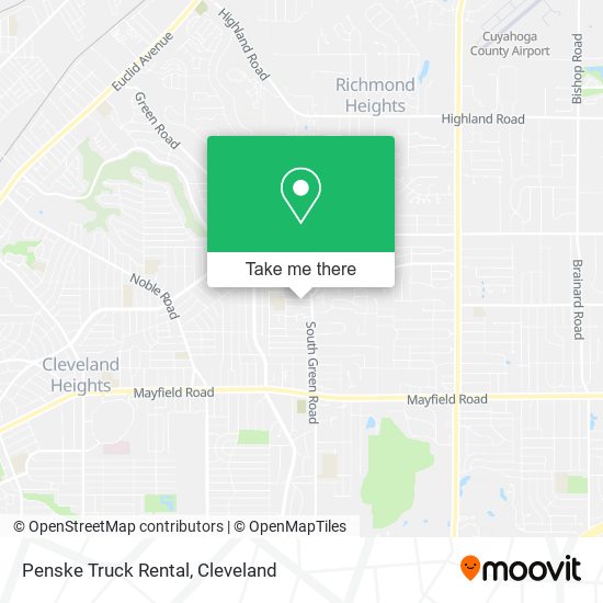 Penske Truck Rental map