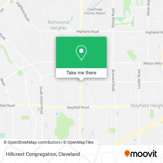Hillcrest Congregation map