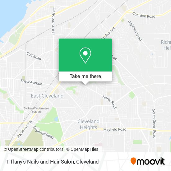 Mapa de Tiffany's Nails and Hair Salon