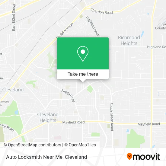 Auto Locksmith Near Me map