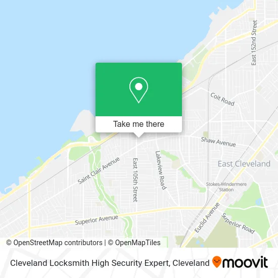 Cleveland Locksmith High Security Expert map