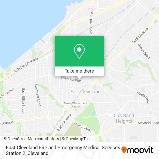East Cleveland Fire and Emergency Medical Services Station 2 map