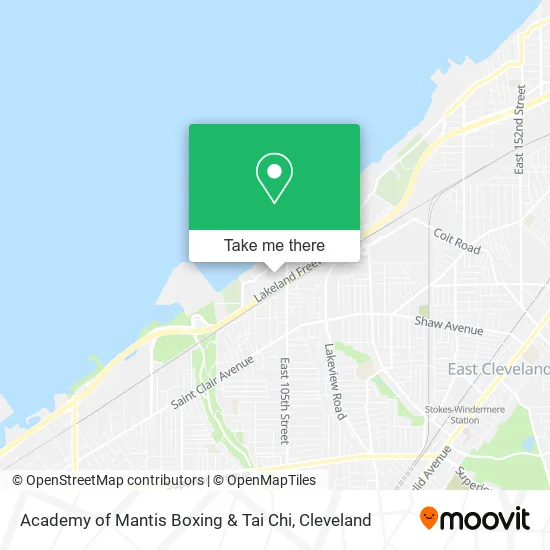 Academy of Mantis Boxing & Tai Chi map