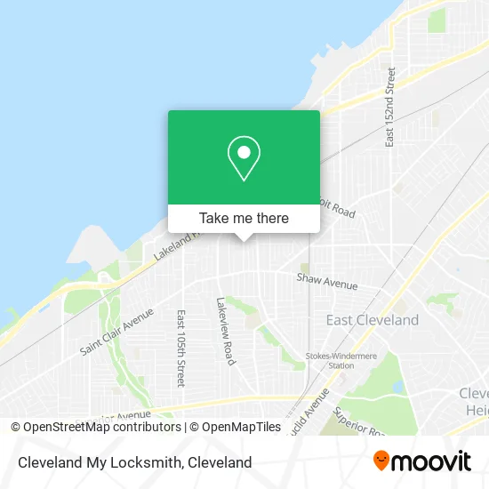 Cleveland My Locksmith map