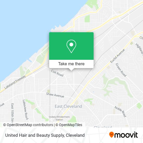 United Hair and Beauty Supply map