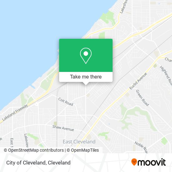 Mapa de City of Cleveland