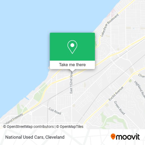National Used Cars map