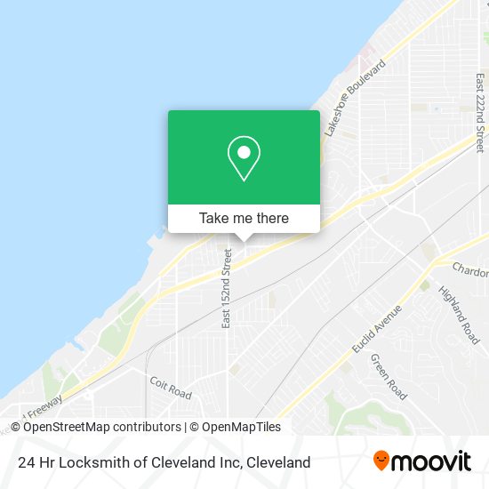 24 Hr Locksmith of Cleveland Inc map
