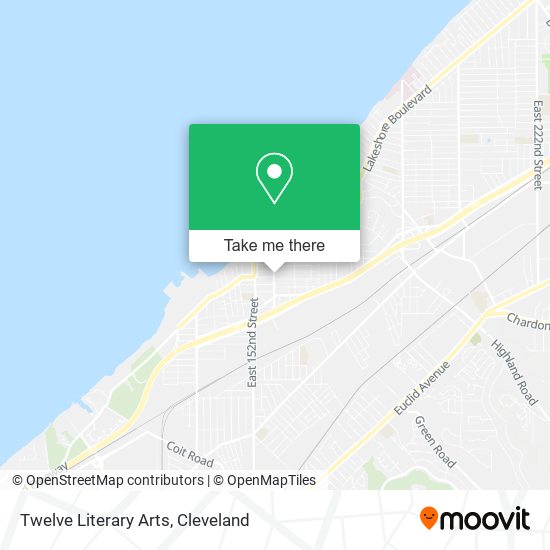 Twelve Literary Arts map
