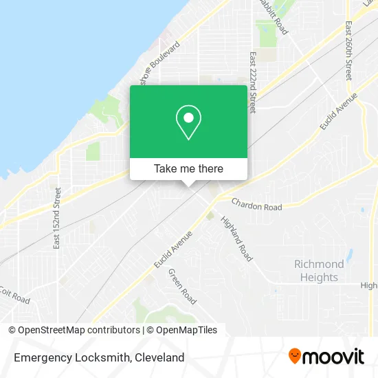 Emergency Locksmith map
