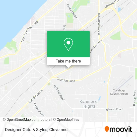 Designer Cuts & Styles map
