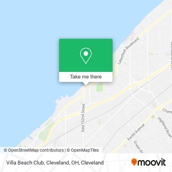 Villa Beach Club, Cleveland, OH map