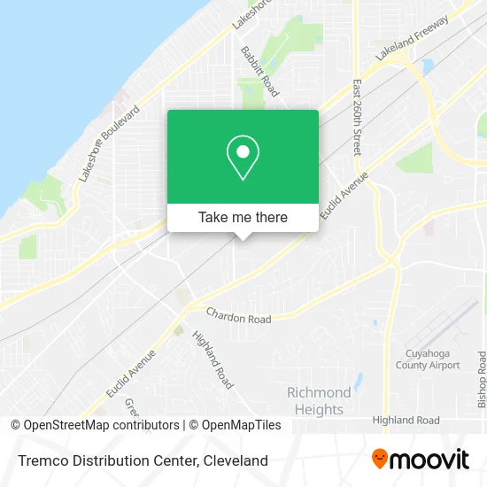 Tremco Distribution Center map