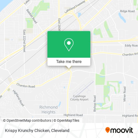 Mapa de Krispy Krunchy Chicken